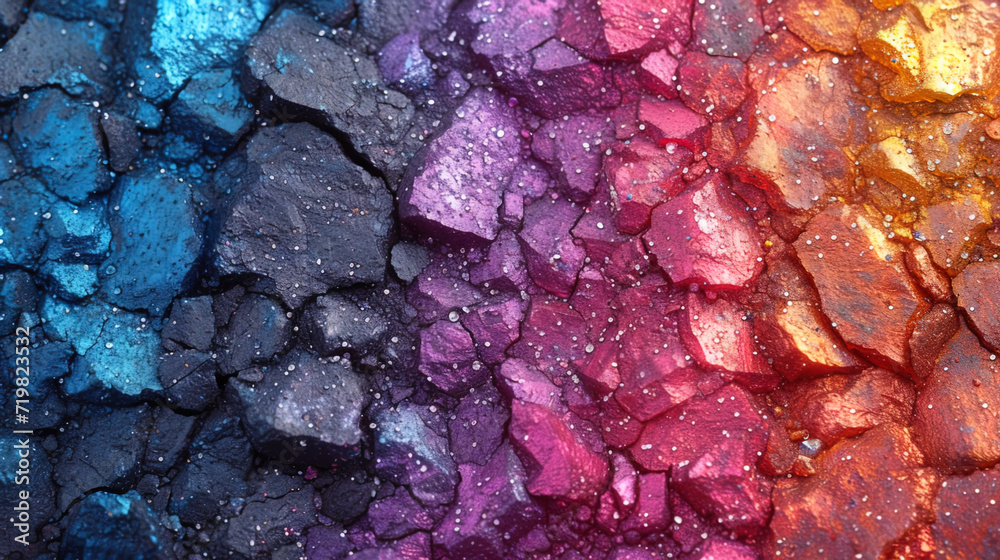 Asphalt in the style of holography overflow of colors and shades that give asphalt a holographic and unusual appearanc Asphalt in the style of holography overflow of colors and shades that give asphalt a holographic and unusual appearanc