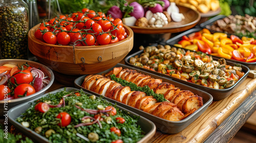 Catering services include a Swedish table with a grill and a restaurant, ideal for organizing a buffet at various holiday