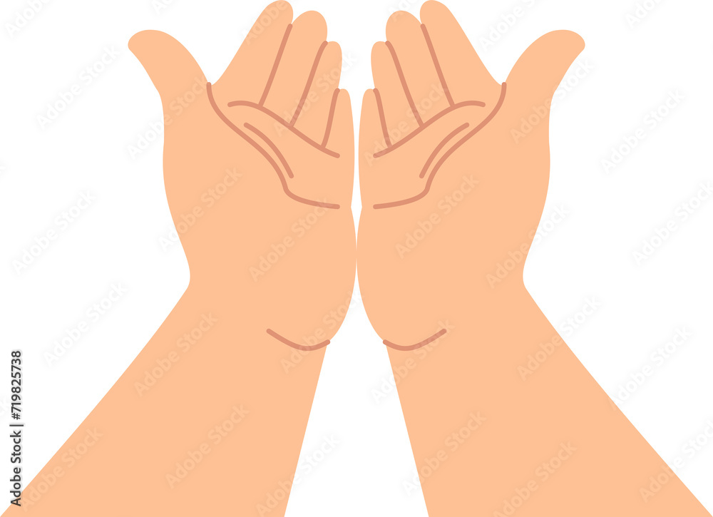 illustration muslim man raising and open two hand for praying illustration muslim man raising and open two hand for praying