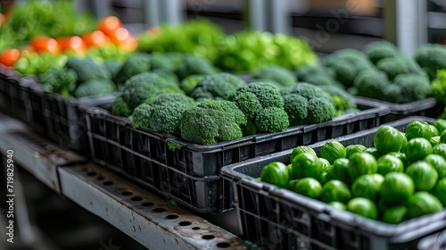 Control over the selection and production of broccoli at the enterprise of the food industry is assigned to the technologi photo