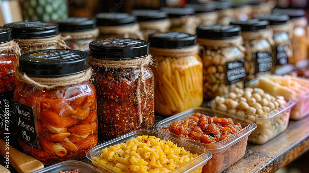 Culinary products ready to be sent in special package Culinary products ready to be sent in special package