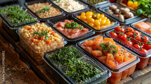 Culinary products packed in special containers for convenient deliver