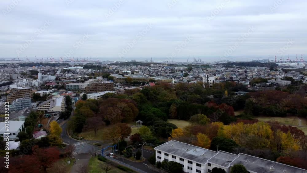 The beautiful aerial views in Yokohama