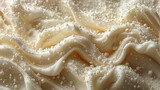 Foam with a plate like texture soft flakes on the surface, creating the effect of softness and lightne