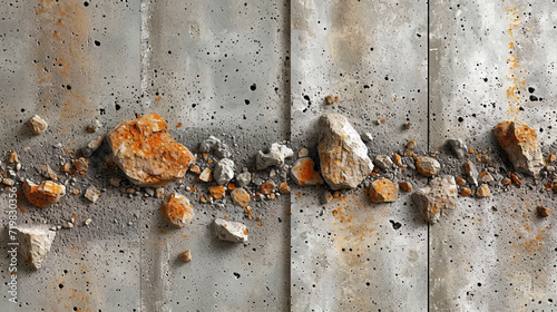 Light concrete with small granular interspersed, creating a sense of naturaln photo