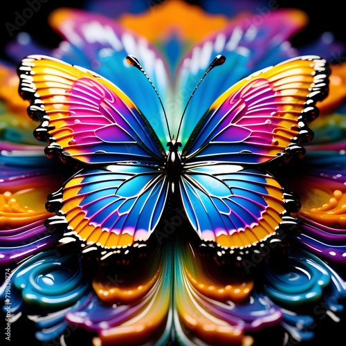 AI art metamorphoses into a stunning butterfly