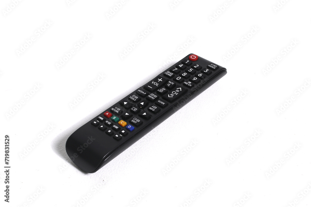 TV remote control isolated on a white background TV remote control isolated on a white background