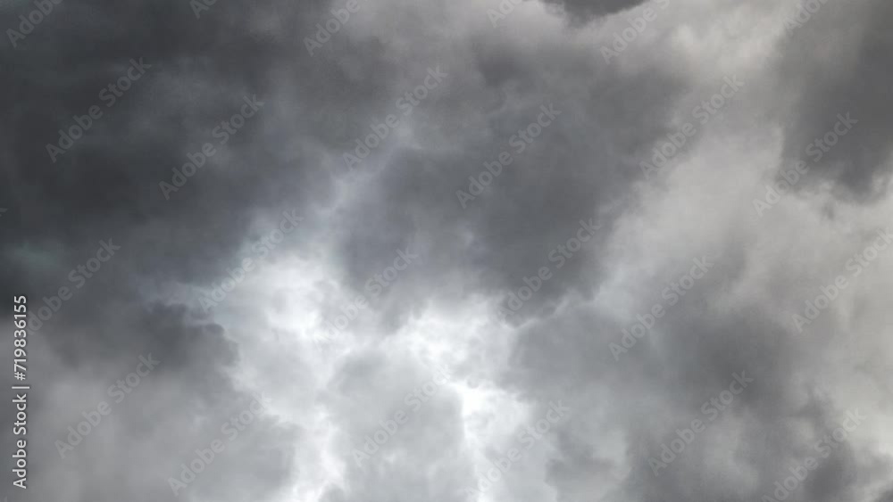 Lightning Flashing And Thunder in dark clouds Lightning Flashing And Thunder in dark clouds