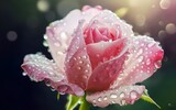 Beautiful  a pink color rose in studio ai generative image