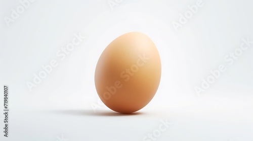 chicken egg isolated on white background : Generative AI