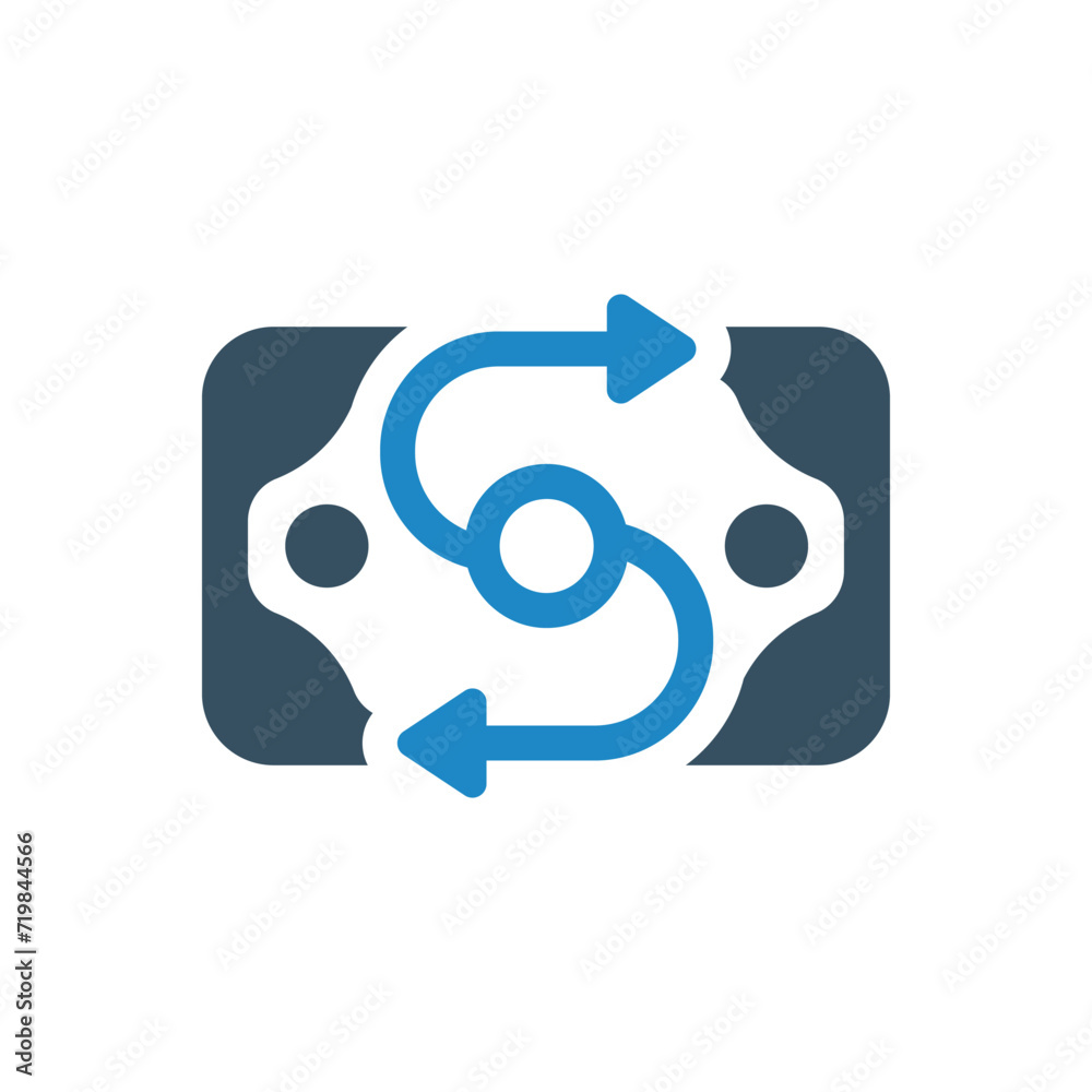 money flow icon vector illustration money flow icon vector illustration
