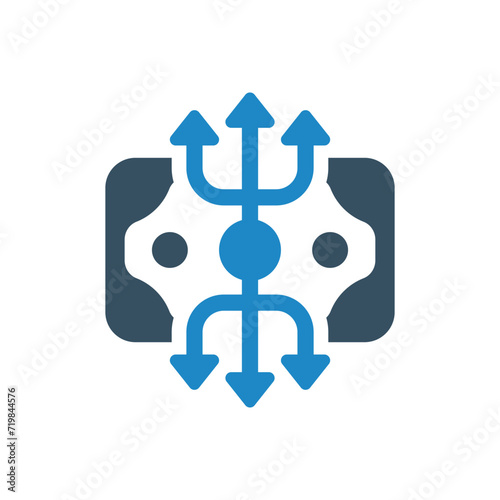 money strategy icon vector illustration