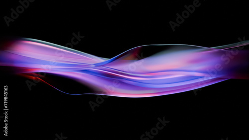 Abstract glass background, design element, purple light path, technology connection, modern design glass shader, motion curve illustration, art effect, glossy. 