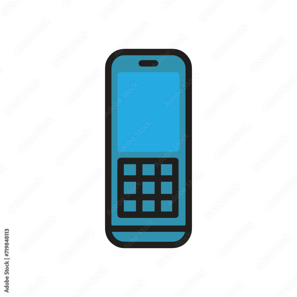 Phone icon in flat style. Vector illustration Phone icon in flat style. Vector illustration