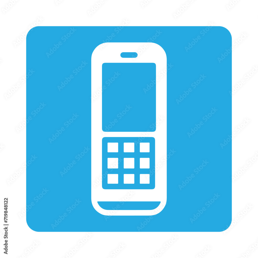 Phone icon in flat style. Vector illustration Phone icon in flat style. Vector illustration