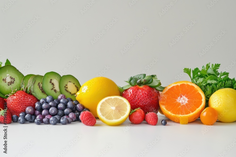 organic fruits and vegetables,A row of different fruit and vegetables , organic fruits and vegetables,A row of different fruit and vegetables ,