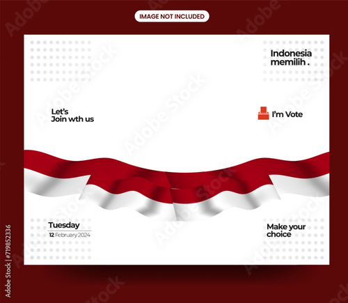 Indonesia presidential election 2024 Posters Banner Template (ID: 719852336)