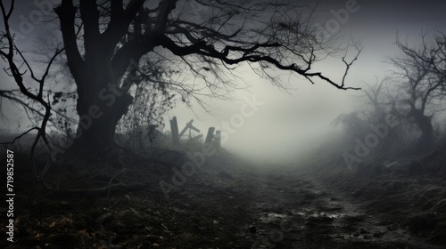 Phantom Fog Beware of what lurks in the thick fog of this spooky scene