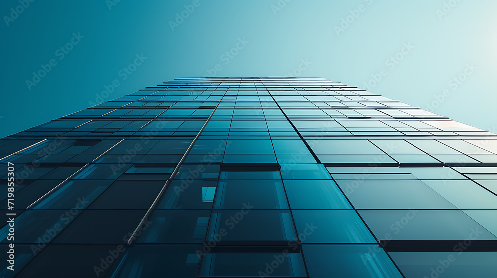 Minimalistic modern architecture, geometry, building Minimalistic modern architecture, geometry, building