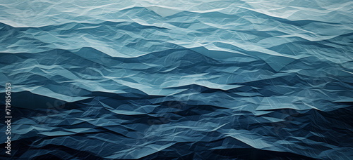 Symbolic abstract concept background for ocean, sea, marine, or oceanography. 