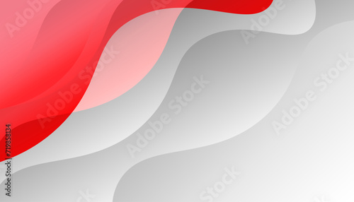 Red curve on a white background vector