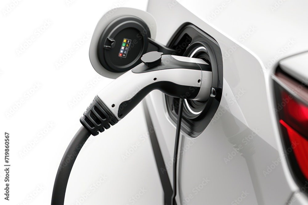 Close-up of Fast electric car charger Close-up of Fast electric car charger