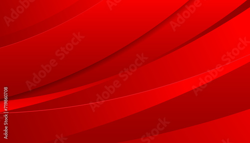Red abstract waves background vector