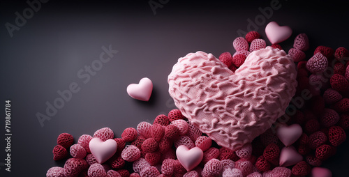 background Valentines dil photo