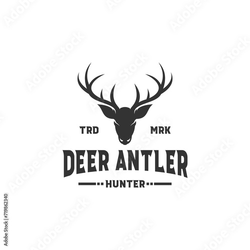 The deer antler logo is very suitable for a brand or community logo that focuses on adventure and hunting