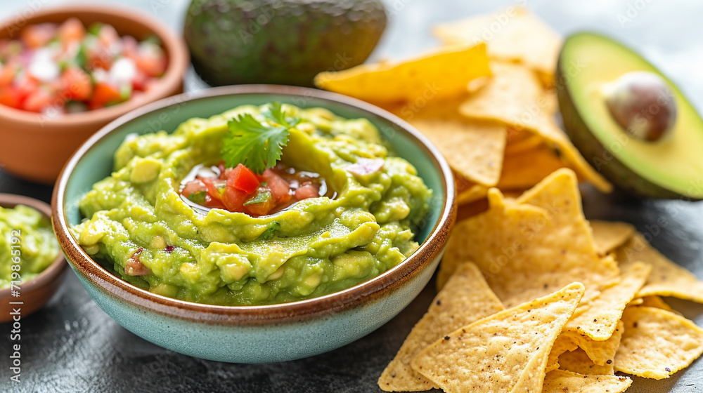 guacamole and chips