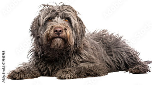 Bergamasco Sheepdog isolated on a transparent background