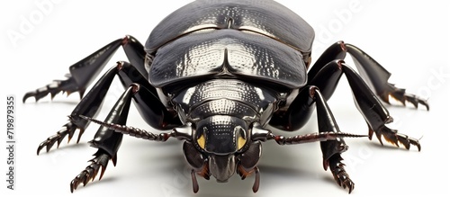 Rhinoceros beetle . Rhinoceros beetle, Rhino beetle. red book beetle. Insects, a large brown insect. photo