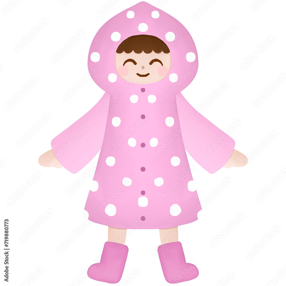 hand drawn rainy character clipart. watercolor style. isolated on transparent background hand drawn rainy character clipart. watercolor style. isolated on transparent background