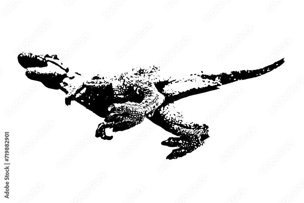 black dinosaur silhouette isolated on white background, model of giganotosaurus toy black dinosaur silhouette isolated on white background, model of giganotosaurus toy