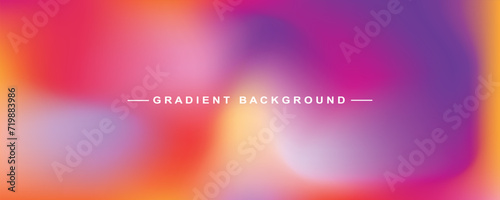 Colorful gradient blur abstract background vector