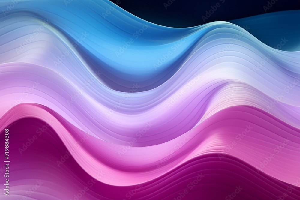 Violet pink and mint abstract neon wave background created with Generative AI Violet pink and mint abstract neon wave background created with Generative AI