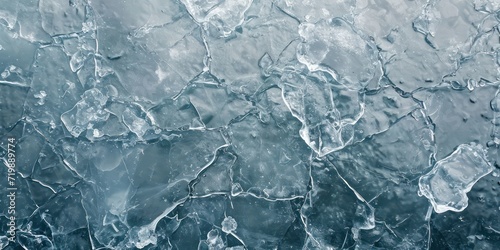 Ice melt closeup background and backdrop.