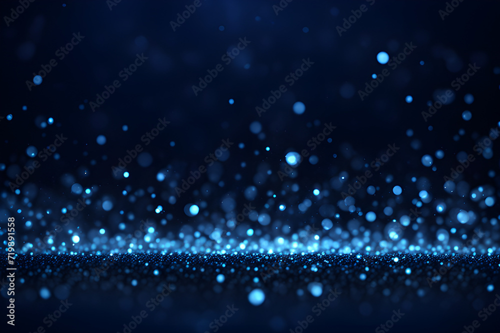 Obraz premium Navy glow particle