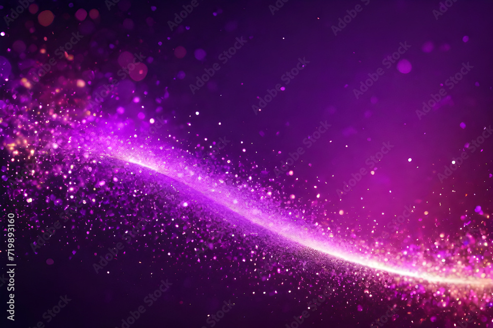 Purple glow particle