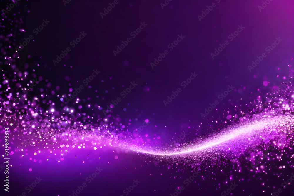 Purple glow particle