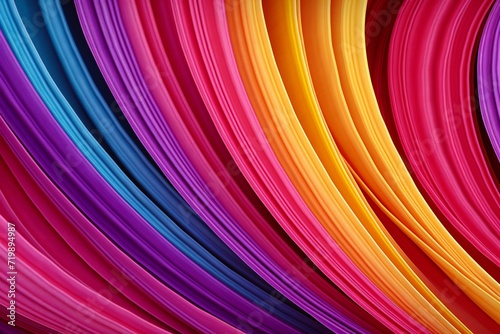 Abstract colorful background with smooth lines in rainbow colors