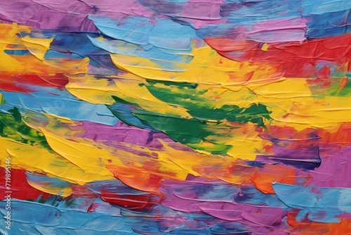 Abstract background painting by oil on canvas  multicolored texture