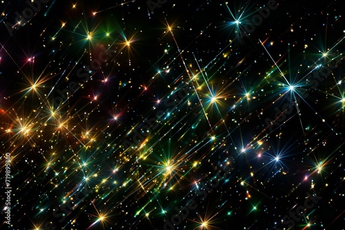 Abstract background with stars and sparkles 
