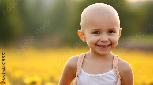 A girl with leukemia