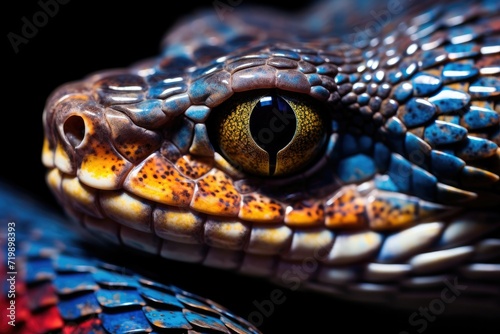 Sinuous Symmetry: A Captivating Close-Up of an Asymmetrical Snake in Stunning Sony Detail