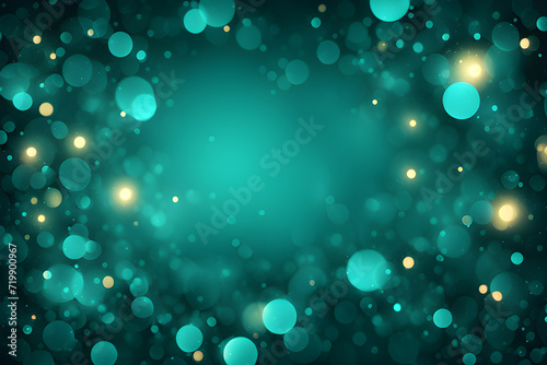 Teal glow particle