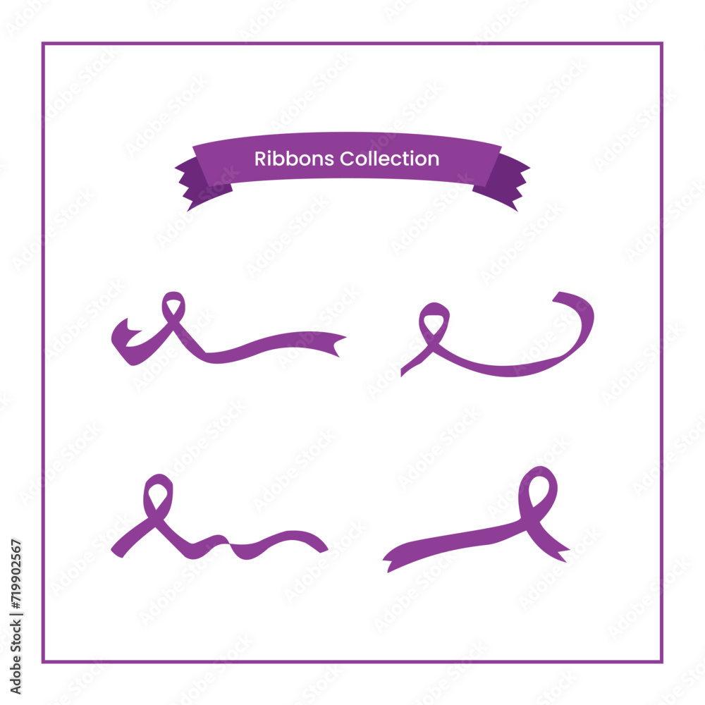 Set of Ribbons, Purple ribbon collection Set of Ribbons, Purple ribbon collection