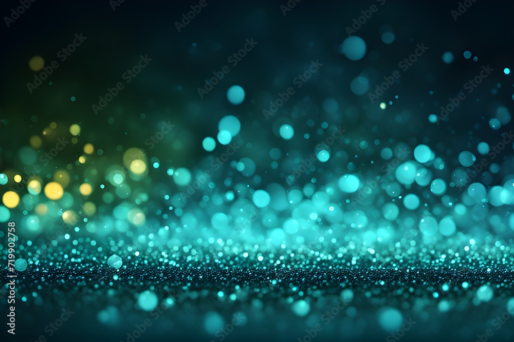 Turquoise glow particle Turquoise glow particle