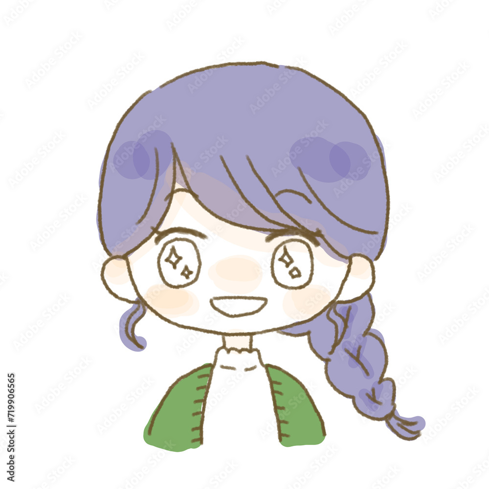 Fototapeta premium 喜ぶ表情を浮かべる女の子