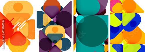 Geometric elements abstract backgrounds for wallpaper, business card, cover, poster, banner, brochure, header, website © antishock